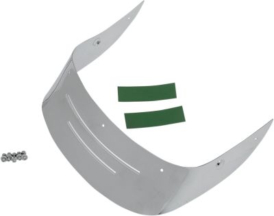 14050171 - DRAG SPECIALTIES REAR FENDER CHROME SKIRT EMBOSSED RIBS HD TOURING