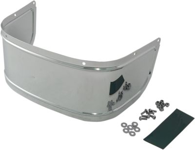 14050221 - DRAG SPECIALTIES FENDER SKIRTS SMOOTH FRONT CHROME