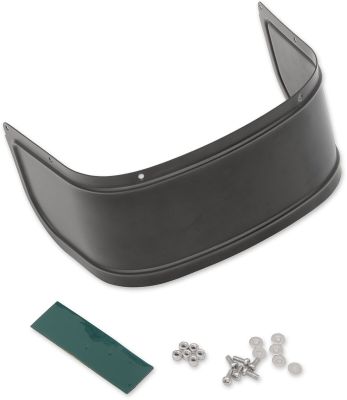 14050222 - DRAG SPECIALTIES FENDER SKIRTS SMOOTH FRONT BLACK