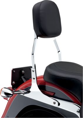 15010363 - COBRA STANDARD SQUARE SISSY BAR CHROME WITH PAD HD