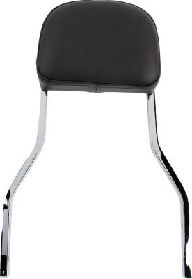 15010369 - COBRA SHORT SQUARE SISSY BAR CHROME WITH PAD HD