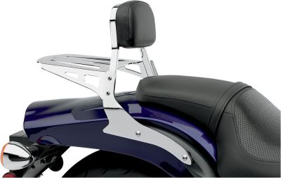 15010405 - COBRA MINI SQUARE SISSY BAR CHROME WITH PAD HD