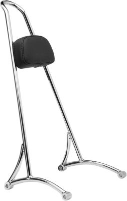 15010514 - BURLY SISSY BAR TALL W/PAD CHROME