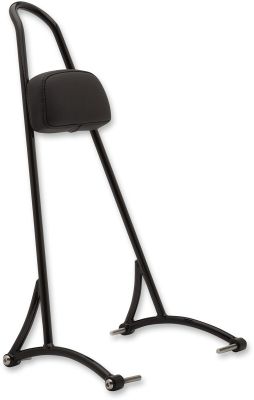 15010565 - BURLY SISSY BAR TALL W/PAD BLACK