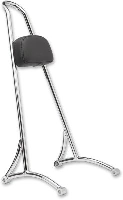 15010566 - BURLY SISSY BAR TALL W/PAD CHROME