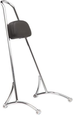 15010586 - BURLY SISSY BAR TALL W/PAD CHROME