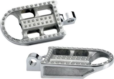 16201127 - Biltwell MUSHMAN STEEL FOOTPEGS RAW POLISHED