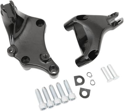 16201318 - DRAG SPECIALTIES BLACK PASSAGER FOOTPEG MOUNTS
