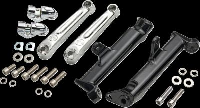 16202666 - CIRO 3D Frame Mounted Adjustable Highway Peg Mount - Chrome - Extended...