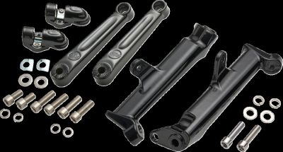 16202667 - CIRO 3D Frame Mounted Adjustable Highway Peg Mount - Black - Extended