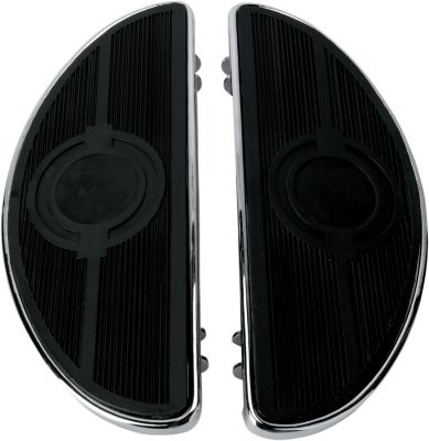 16210161 - DRAG SPECIALTIES HALF-MOON FLOORBOARDS W/O VIBRATION INSERTS CHROME