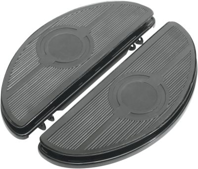 16210164 - DRAG SPECIALTIES HALF-MOON FLOORBOARDS W/ VIBRATION INSERTS BLACK