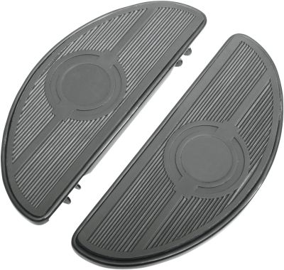 16210165 - DRAG SPECIALTIES HALF-MOON FLOORBOARDS W/O VIBRATION INSERTS BLACK