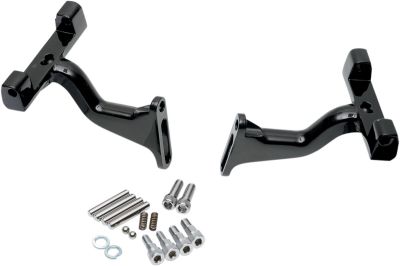 16210395 - DRAG SPECIALTIES RAISED PASSENGER FLOORBOARD MOUNTS BLACK