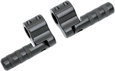 16240156 - LINDBY FOOTPEG CLAMP-ON WIDE BAND / ALUMINUM / FRONT / BLACK