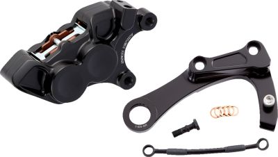 17010776 - ARLEN NESS CALIPER REAR 4 PIST0N ALL BLACK M8 SOFTAIL