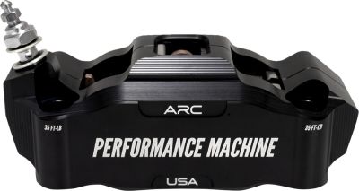 17010811 - PM 125 X 4, RACE SERIES RADIAL MOUNT CALIPER, LEFT - BLK/ANO