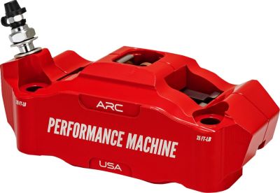 17010816 - PM 125 X 4, RACE SERIES RADIAL MOUNT CALIPER, LEFT-RED