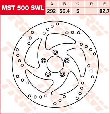 17102230 - TRW Lucas BRAKE ROTOR NON-FLOATING SWING-DESIGN LEFT
