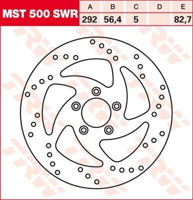 17102231 - TRW Lucas BRAKE ROTOR NON-FLOATING SWING-DESIGN RIGHT