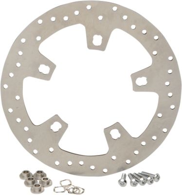 17102404 - DRAG SPECIALTIES STAINLESS STEEL DRILLED FRONT BRAKE ROTOR