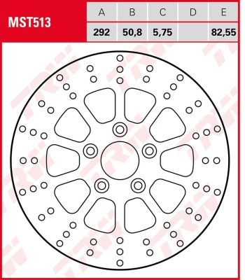 17111862 - TRW Lucas BRAKE ROTOR FIXED ROUND MST