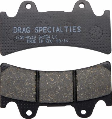 17200210 - DRAG SPECIALTIES BRAKE PAD ORGANIC J-BRAKE 6-PISTON CALIPER