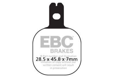 17200271 - EBC BRAKE PAD FA SERIES ORGANIC