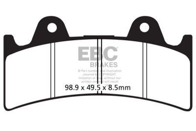 17200273 - EBC BRAKE PAD FA SERIES ORGANIC