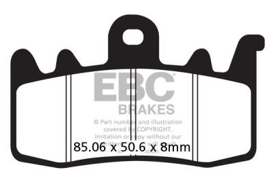 17200595 - EBC BRAKE PAD FA-SERIES ORGANIC