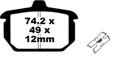 17210973 - EBC BRAKE PAD FA-HH SERIES SINTERED