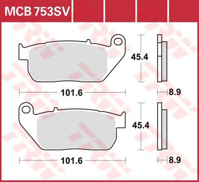 17211153 - TRW Lucas BRAKE PAD SV SINTER PERFORMANCE STREET