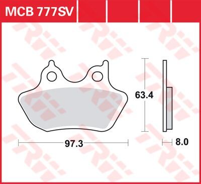 17211171 - TRW Lucas BRAKE PAD SV SINTER PERFORMANCE STREET