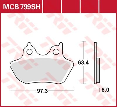 17211194 - TRW Lucas BRAKE PAD SH SINTER PERFORMANCE STREET & ROAD TRACKS