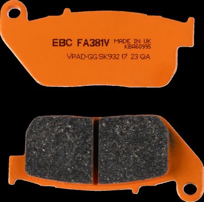 17211423 - EBC BRAKE PAD FA-V SERIES SINTERED METAL/ORGANIC COMPOUND