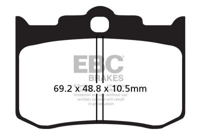 17211926 - EBC BRAKE PAD FA-HH SERIES SINTERED METAL