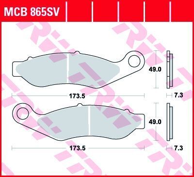 17211931 - TRW Lucas BRAKE PAD SV SINTER PERFORMANCE STREET