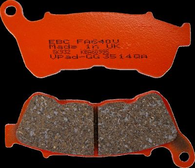 17211939 - EBC BRAKE PAD FA-V SERIES SINTERED METAL/ORGANIC COMPOUND