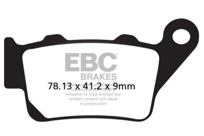 17211970 - EBC BRAKE PAD FA-V SERIES SINTERED METAL/ORGANIC COMPOUND