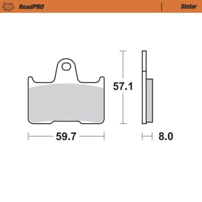 17212713 - Moto-Master BRAKE PAD ROADPRO SINTER