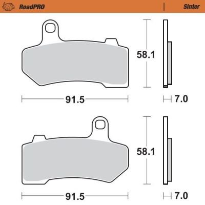 17212723 - Moto-Master BRAKE PAD ROADPRO SINTER