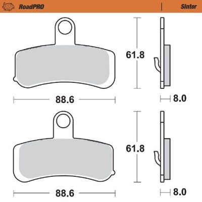 17212821 - Moto-Master BRAKE PAD ROADPRO SINTER