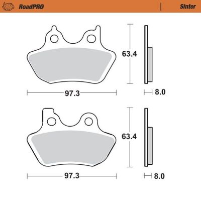 17212823 - Moto-Master BRAKE PAD ROADPRO SINTER