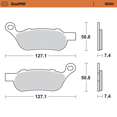 17212826 - Moto-Master BRAKE PAD ROADPRO SINTER