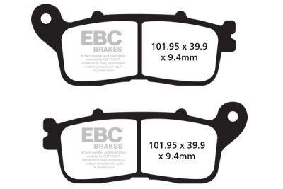 17212834 - EBC BRAKE PAD FA-HH SERIES SINTERED METAL