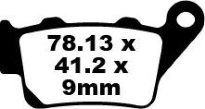 17220265 - EBC BRAKE PAD FA SERIES ORGANIC