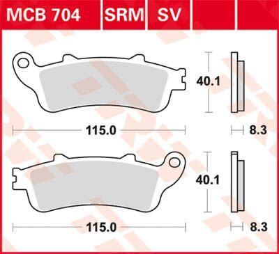 17220544 - TRW Lucas BRAKE PAD ALLROUND ORGANIC STANDARD