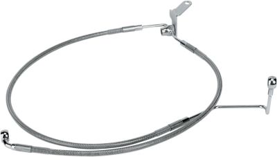 17410708 - DRAG SPECIALTIES REAR BRAKE LINE STAINLESS STEEL 3