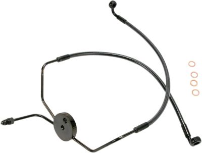 17411072 - MAGNUM BRAKE LINE FRONT LOWER DUAL DISC NON-ABS DESIGNER CHROME BLACK