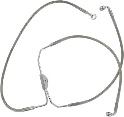 17411794 - DRAG SPECIALTIES FRONT BRAKE LINE NON-ABS STAINLESS STEEL
